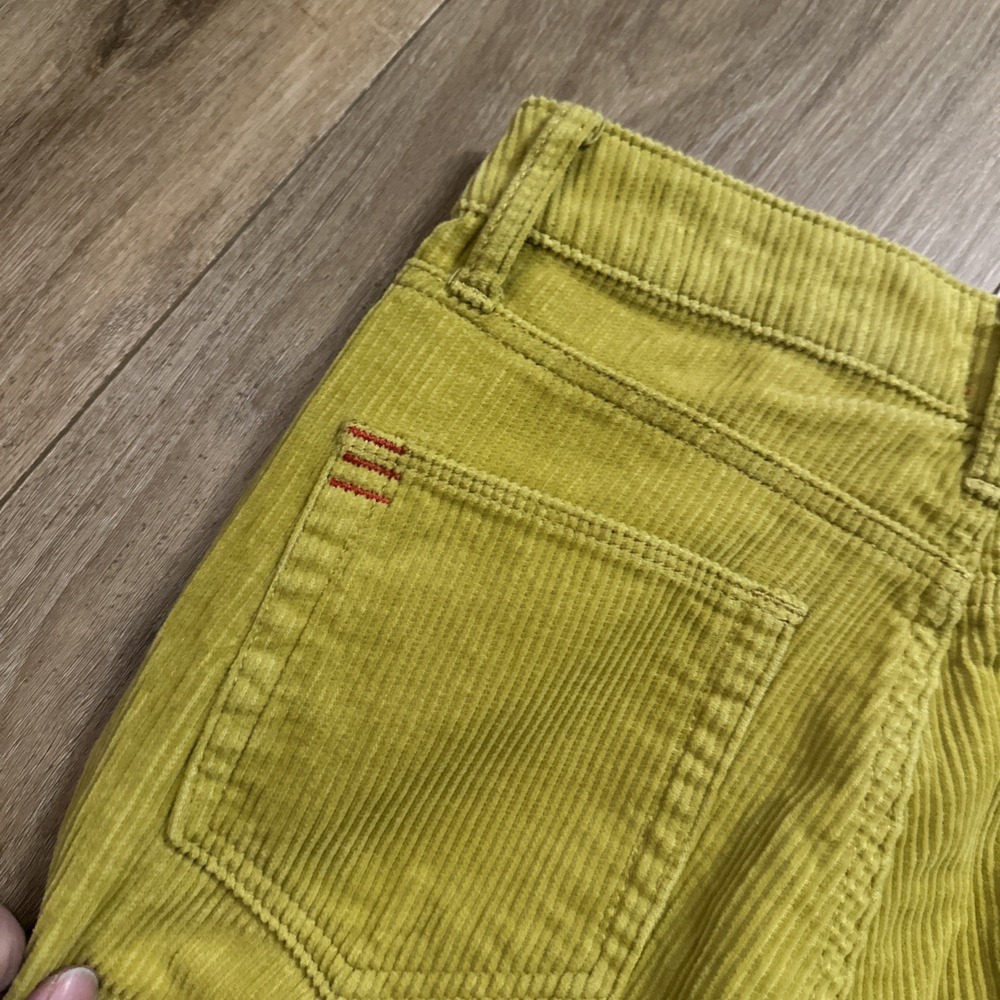 BDG Women's Mom High Rise Corduroy Pants Tapered Leg Gold City Chic Size 25 - Picture 7 of 10